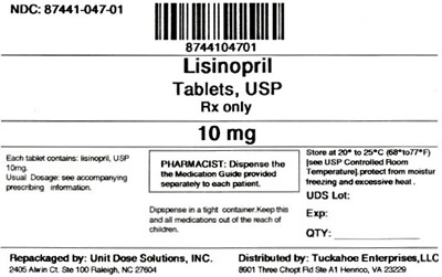 Lisinopril 10 mg (8744104701 Lisinopril 10 mg)